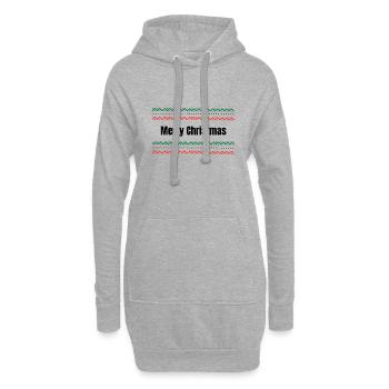 Joyeux Noël - Sweat-shirt à capuche long Femme - gris chiné - Devant