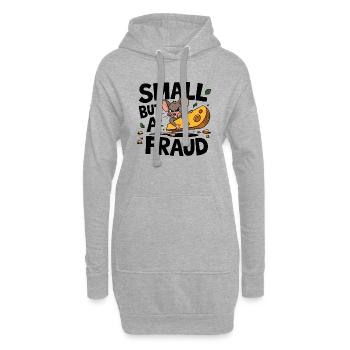 Klein, aber ein Betrug - Hoodie-Kleid - Grau meliert - Vorne