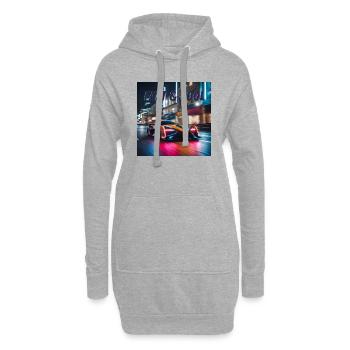 Fast und Cool - Hoodie-Kleid - Grau meliert - Vorne