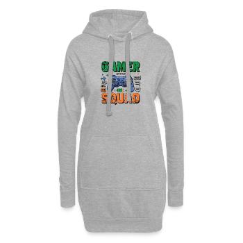 Gamer-Kader - Hoodie-Kleid - Grau meliert - Vorne