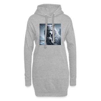 Souleil Fenix 14 - Sweat-shirt à capuche long Femme - gris chiné - Devant