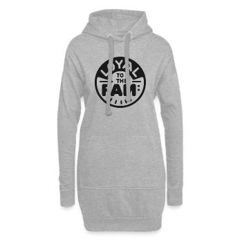 Loyal zur Familie - Hoodie-Kleid - Grau meliert - Vorne