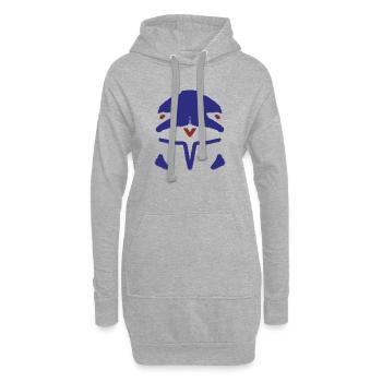 Fünfen - Hoodie-Kleid - Grau meliert - Vorne