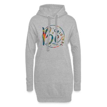 Seien Sie original Vektor Design Symbol Retro Zitat Etikett - Hoodie-Kleid - Grau meliert - Vorne
