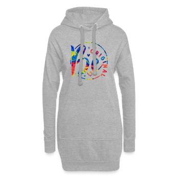 Seien Sie original Vektor Design Symbol Retro Zitat Etikett - Hoodie-Kleid - Grau meliert - Vorne