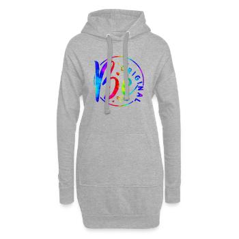 Seien Sie original Vektor Design Symbol Retro Zitat Etikett - Hoodie-Kleid - Grau meliert - Vorne