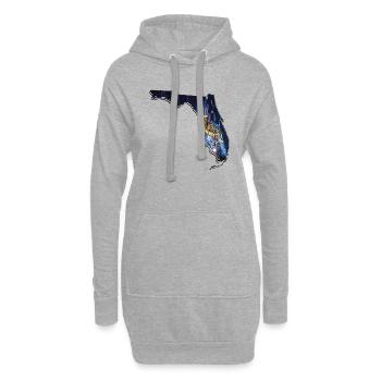 Universal Studios in Florida State Landkarte - Hoodie-Kleid - Grau meliert - Vorne