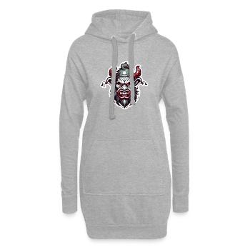 Krampus / Tradition / Culture / d’hiver - Sweat-shirt à capuche long Femme - gris chiné - Devant