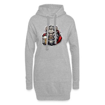 Krampus / Tradition / Culture / d’hiver - Sweat-shirt à capuche long Femme - gris chiné - Devant