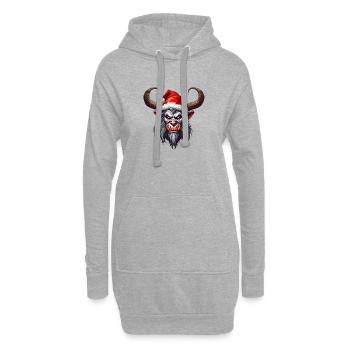 Krampus / Tradition / Culture / d’hiver - Sweat-shirt à capuche long Femme - gris chiné - Devant