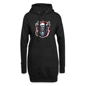 Krampus / Tradition / Culture / d’hiver - Sweat-shirt à capuche long Femme - noir - Devant