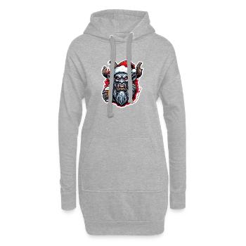 Krampus / Tradition / Culture / d’hiver - Sweat-shirt à capuche long Femme - gris chiné - Devant