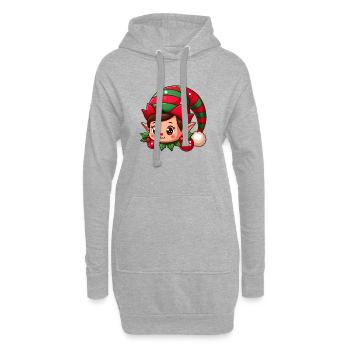 Elf 2 - Hoodie-Kleid - Grau meliert - Vorne