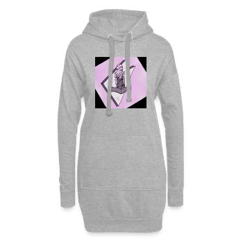 Fille fantastique du livre - Sweat-shirt à capuche long Femme - gris chiné - Devant
