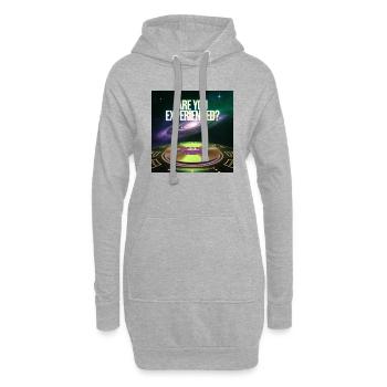 Das Vinyl-Erlebnis der Zukunft - Hoodie-Kleid - Grau meliert - Vorne