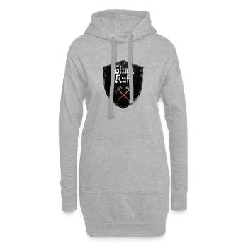 Glück auf Logo Bergbau Bergmann Schlägel und Eisen - Hoodie-Kleid - Grau meliert - Vorne