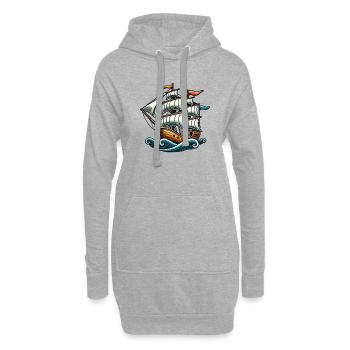 Schiff - Hoodie-Kleid - Grau meliert - Vorne