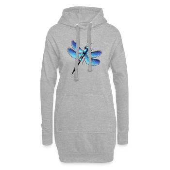 Libelle 1 - Hoodie-Kleid - Grau meliert - Vorne