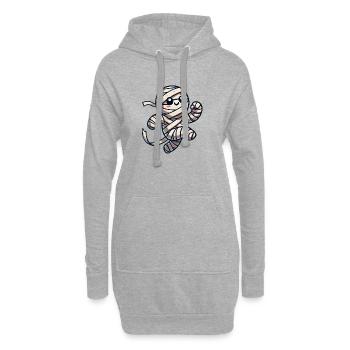 mumie comic - Hoodie-Kleid - Grau meliert - Vorne