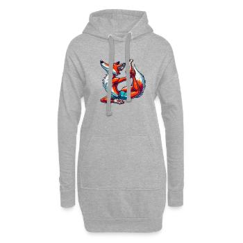 fuchs yoga - Hoodie-Kleid - Grau meliert - Vorne