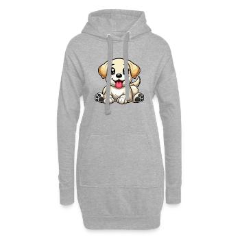 Labrador - Hoodie-Kleid - Grau meliert - Vorne