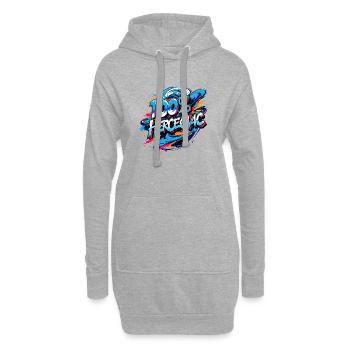 Hercegovac 100% mostar hercegovina slave Croatie - Sweat-shirt à capuche long Femme - gris chiné - Devant