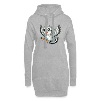 Falcon child - Hoodie Dress - heather grey - Front