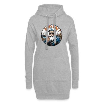 MOIN - 0026422 - Hoodie-Kleid - Grau meliert - Vorne