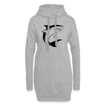 Hai Shark - Hoodie-Kleid - Grau meliert - Vorne
