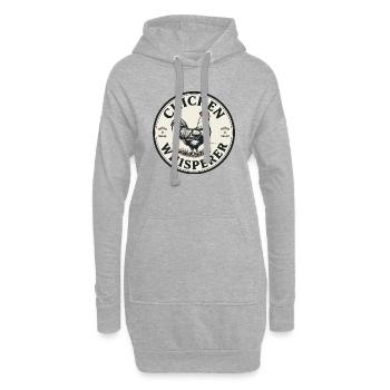 Hühnerflüsterer - chicken whisperer 090440 - Hoodie-Kleid - Grau meliert - Vorne