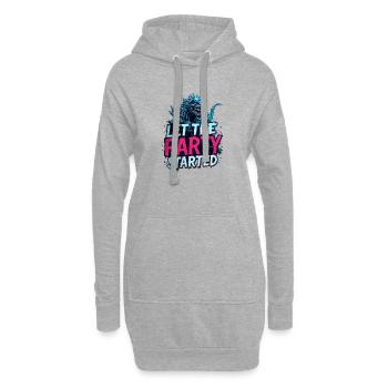 let the party startet - Hoodie-Kleid - Grau meliert - Vorne