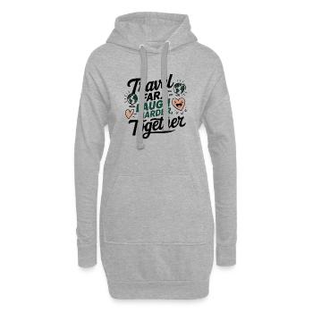 Travel Together adevnture travel quote text Kunst - Hoodie-Kleid - Grau meliert - Vorne