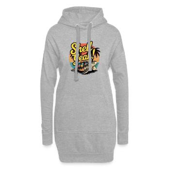 Shell Yeah - Hoodie-Kleid - Grau meliert - Vorne
