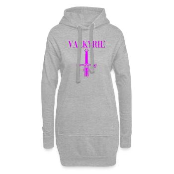 Wikinger Walküre - Hoodie-Kleid - Grau meliert - Vorne