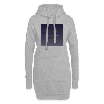 Sie wollen uns klein halten - Hoodie-Kleid - Grau meliert - Vorne