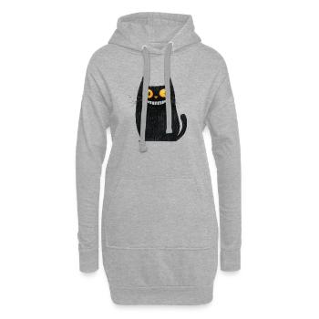 Feed Me Human, Chemise d’amoureux des chats, Sacs, Chemise, Débardeur - Sweat-shirt à capuche long Femme - gris chiné - Devant