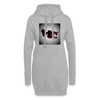 Allez-y - Sweat-shirt à capuche long Femme - gris chiné - Devant