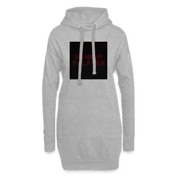 Vous faites des palabres - Sweat-shirt à capuche long Femme - gris chiné - Devant