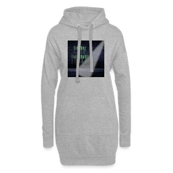 Les lumières de la ville - Sweat-shirt à capuche long Femme - gris chiné - Devant