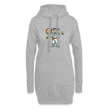 imker bienen - Hoodie-Kleid - Grau meliert - Vorne
