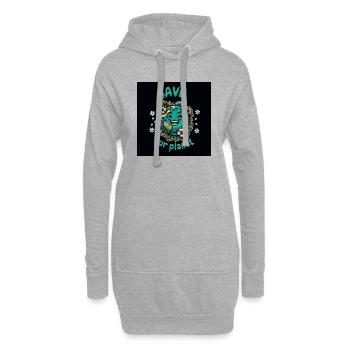 Save Our Planet : Porte ton engagement avec style - Hoodie-Kleid - Grau meliert - Vorne