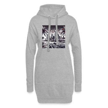 Frankfurt Fiction - Hoodie-Kleid - Grau meliert - Vorne