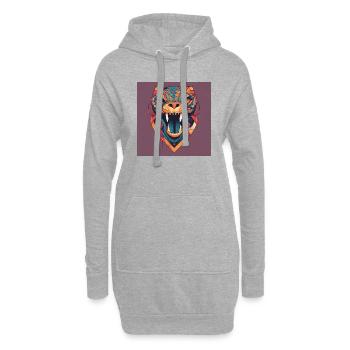 Panther - Hoodie-Kleid - Grau meliert - Vorne