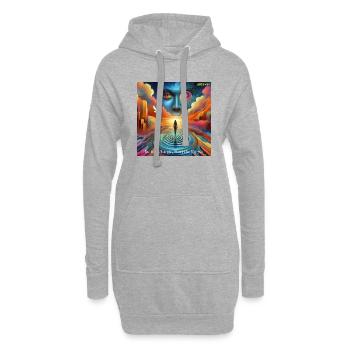 Be Fearless Be Limitless 2 - Hoodie Dress - heather grey - Front
