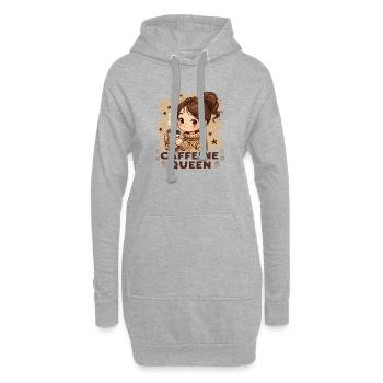 KAFFEE-MÄDCHEN - Hoodie-Kleid - Grau meliert - Vorne