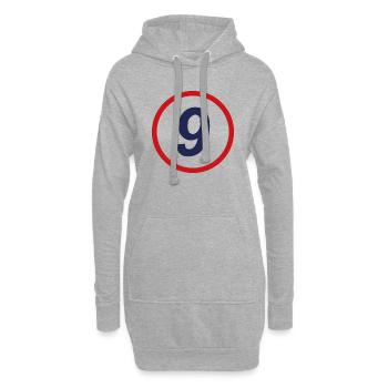 Circle Five Nine – Stilvolles Design für alle - Hoodie-Kleid - Grau meliert - Vorne