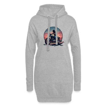 Liberté - Sweat-shirt à capuche long Femme - gris chiné - Devant