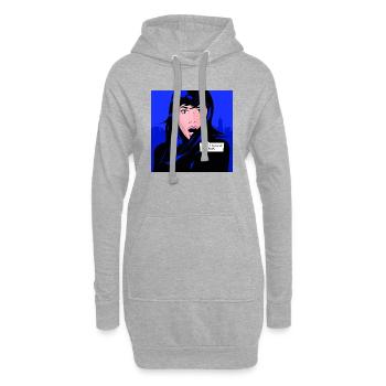 FANTÔME DU PASSÉ - Sweat-shirt à capuche long Femme - gris chiné - Devant