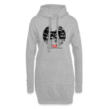 Hadzabe Nature - Sweat-shirt à capuche long Femme - gris chiné - Devant