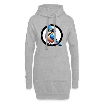 Jay 3d - Hoodie-Kleid - Grau meliert - Vorne